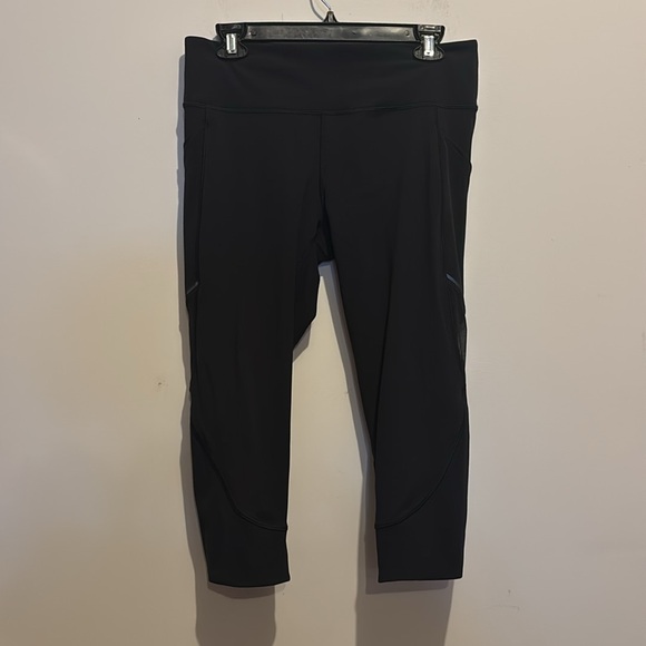 Lululemon Home Stretch Crop 19" Black size 10 - Picture 4 of 11